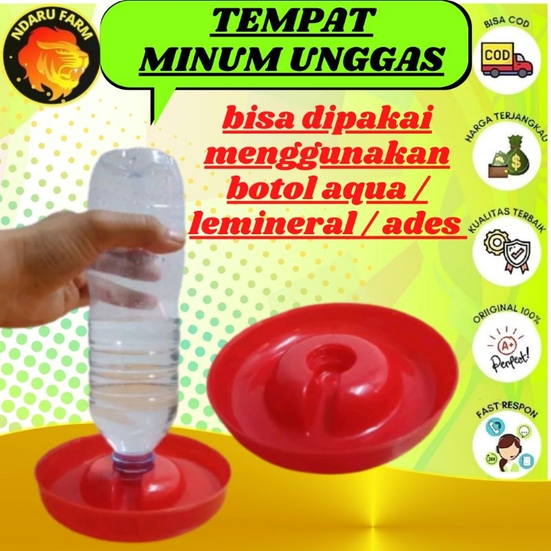 Tempat Minum Hewan Unggas Ayam Doc.dod Otomatis Piring Wadah Tempat minum Burung NDARUFRAM