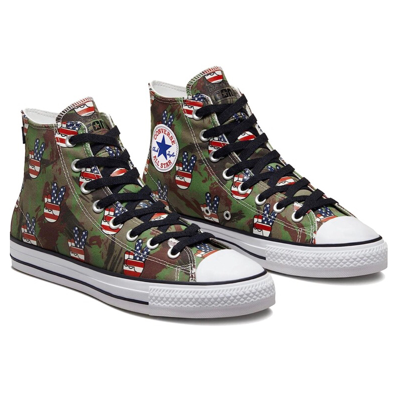 Converse Chuck Taylor Pro High Camo USA Original - Cypress Green
