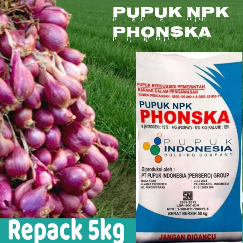 PUPUK NPK PHONSKA REPACK 5KG PUPUK PENYUBUR TANAMAN PUPUK PERTUMBUHAN PUPUK PERTUMBUHAN DAUN DAN BAT