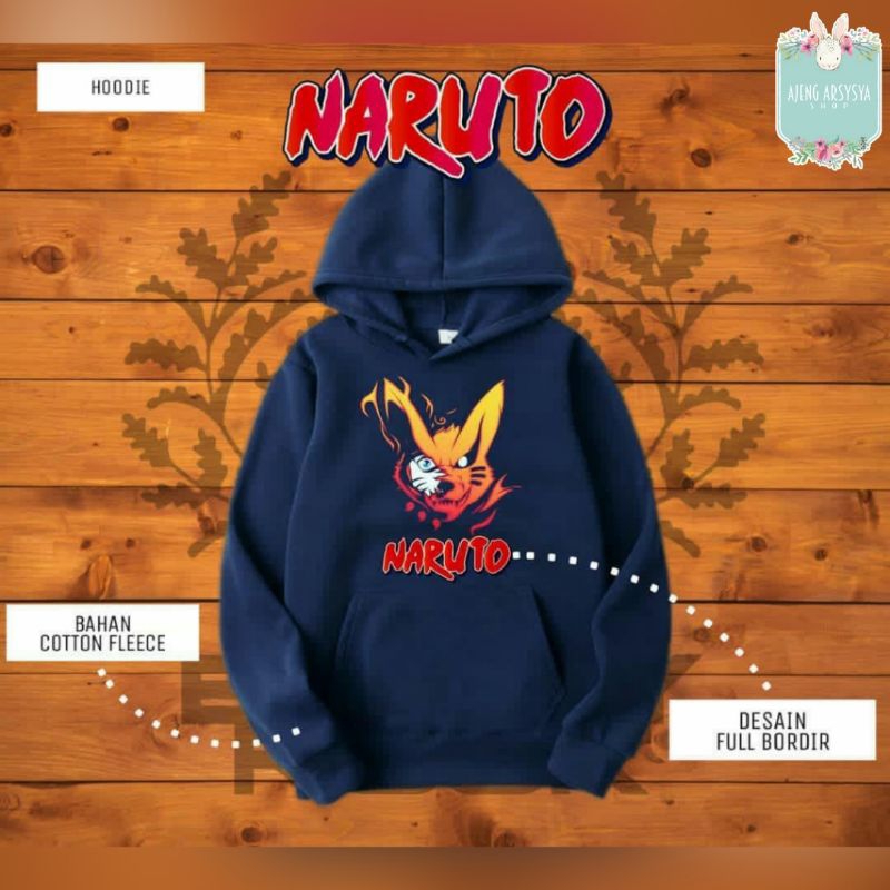 Jaket Hoodie Kurama Naruto