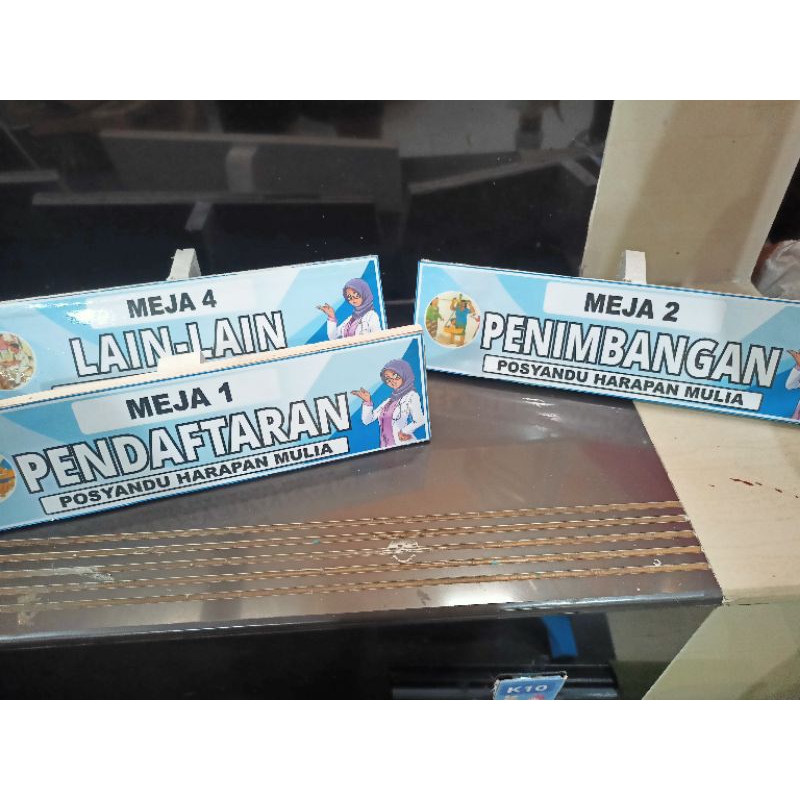 papan meja posyandu / papan nama / posyandu. bisa request