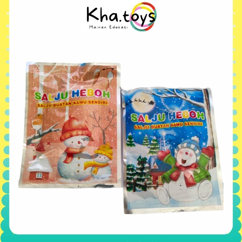 SALJU HEBOH / INSTANT SNOW-belajar mewarnai menggambar melukis mainan paud kb tk edu toys by khaw ou