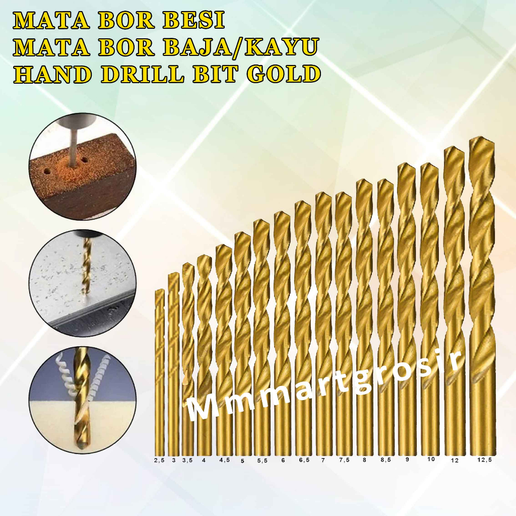 Mata Bor Besi / Mata Bor Kuningan / Mata Bor Kecil Serbaguna