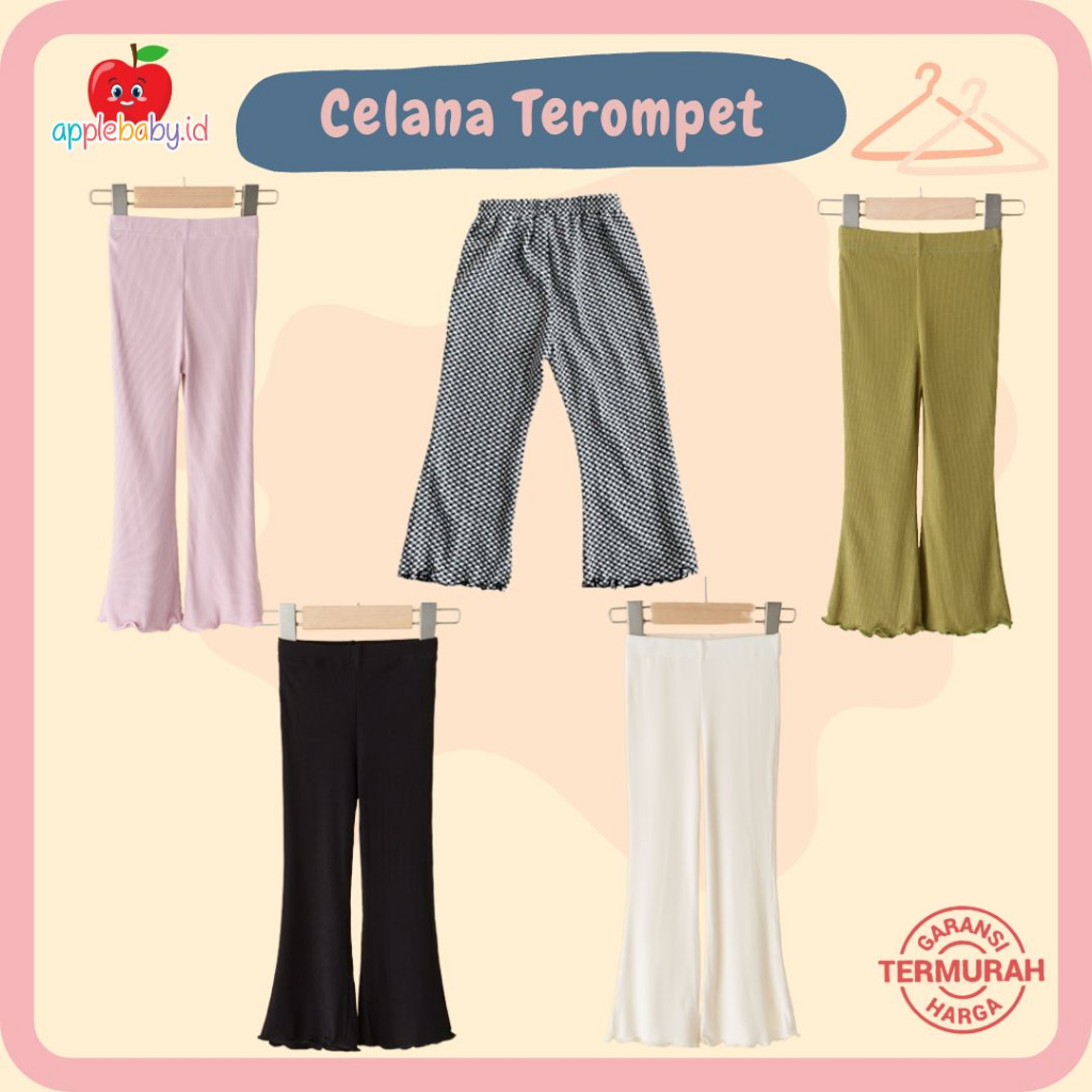 Celana Terompet Anak Celana Knit Panjang Celana Anak Perempuan Celana Panjang Anak Perempuan