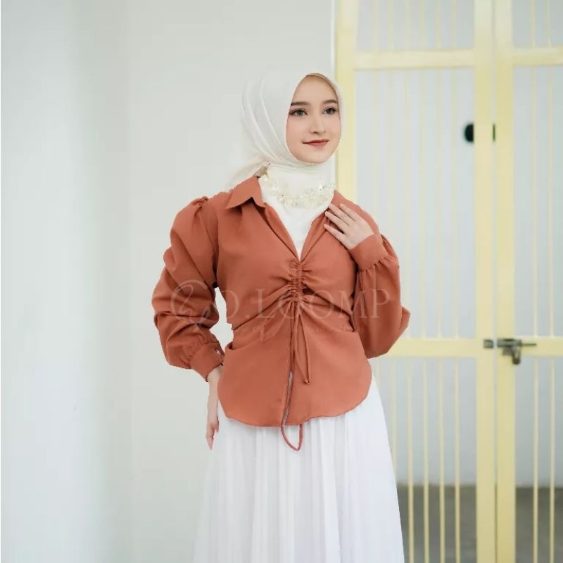 ALONI BLOUSE SERUT DEPAN - ATASAN WANITA SERUT DEPAN