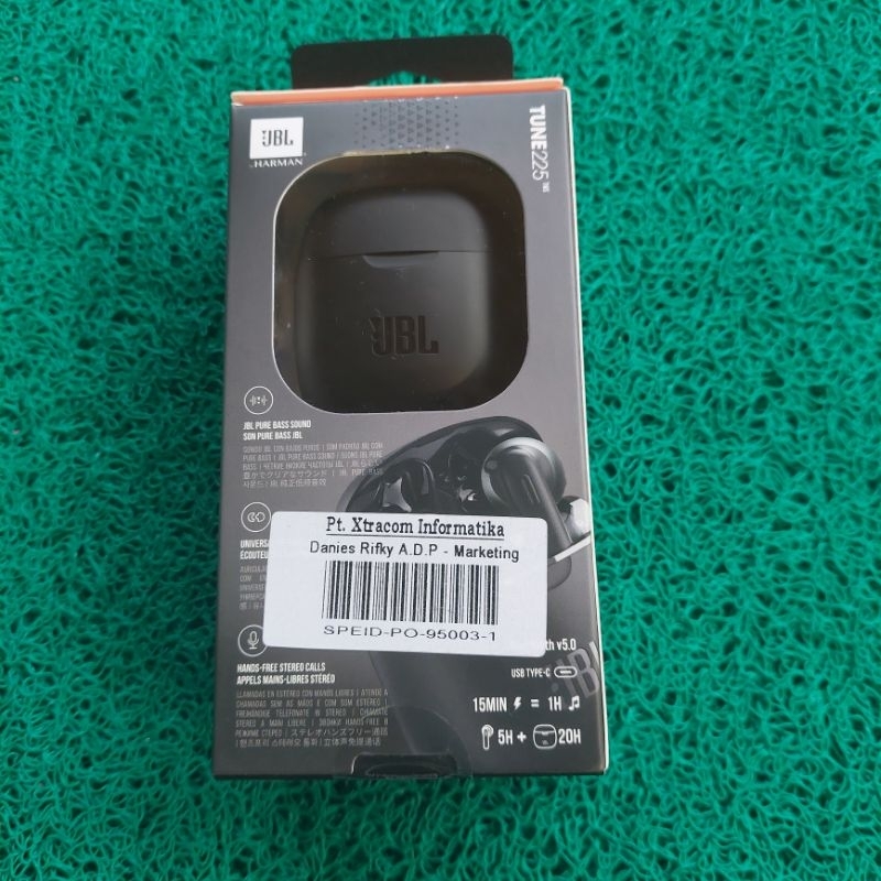 jbl tune 225 tws pure bass zero cables harga pas
