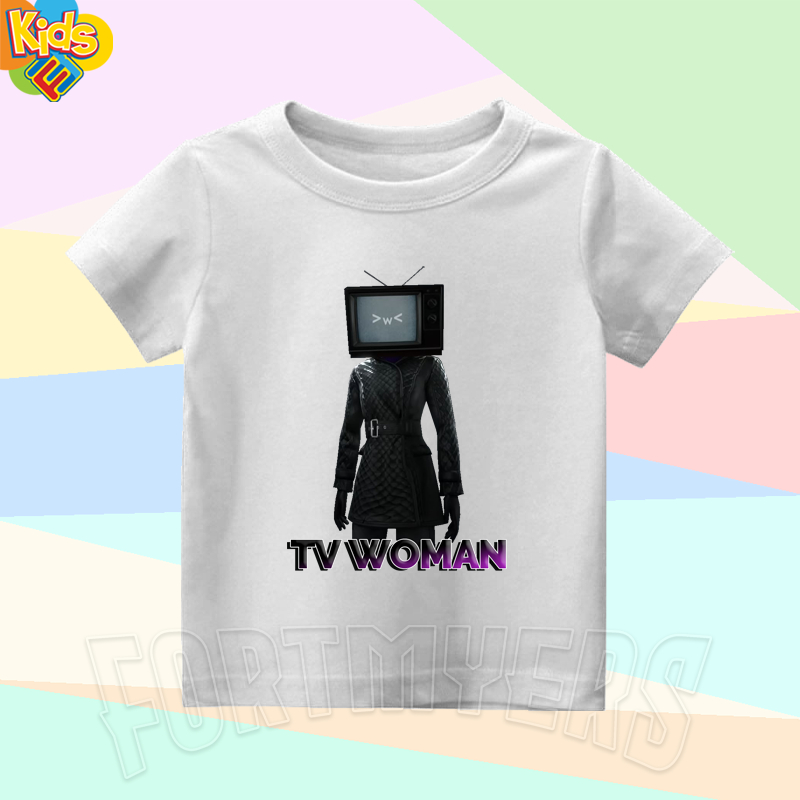 BAJU KAOS ANAK TV WOMAN SKIBIDI TOILET