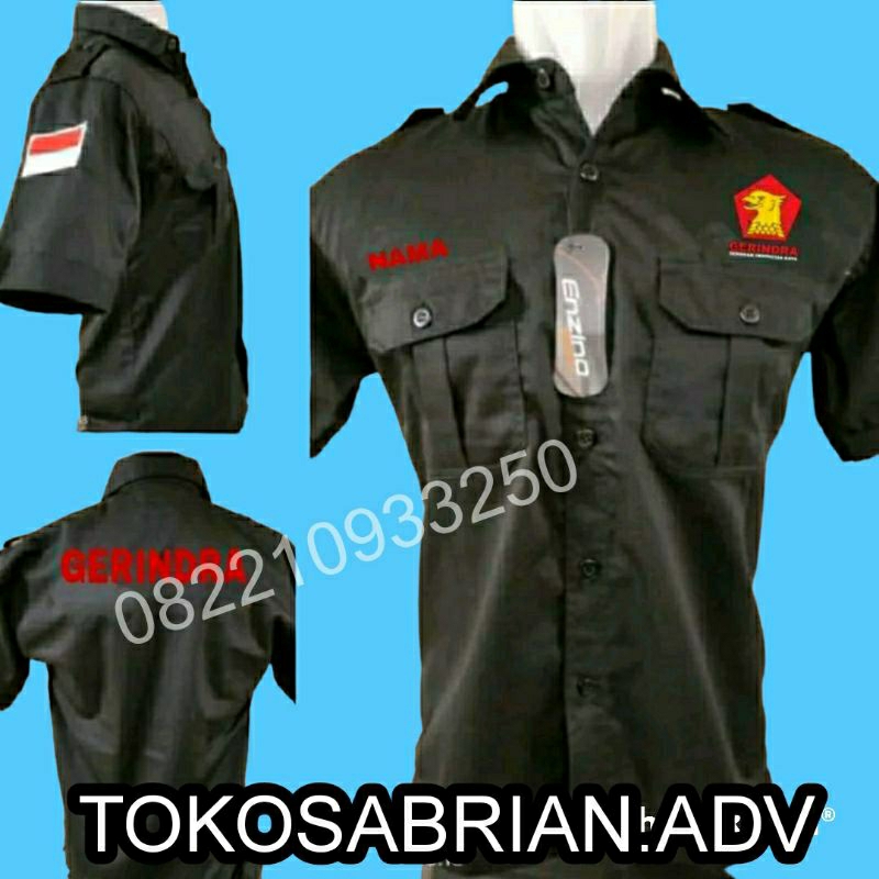 KEMEJA PARTAI GERINDRA Baju Gerindra seragam gerindra