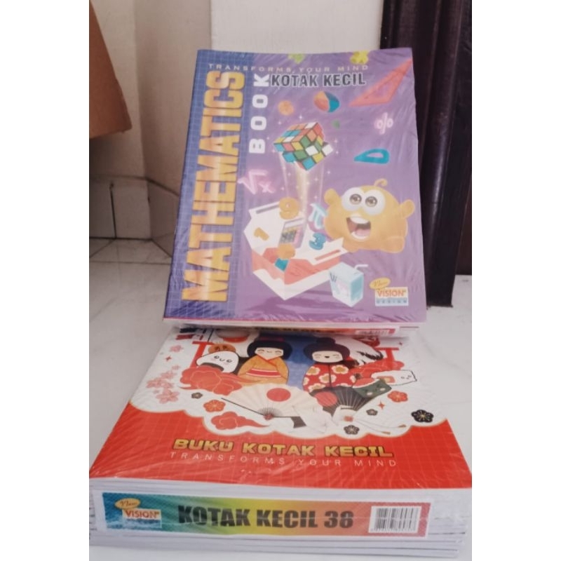 

Buku sekolah merk Vision strim kotak kecil