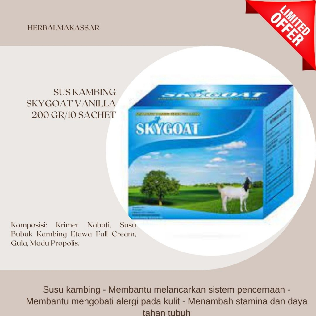 

Susu Kambing Etawa Skygoat Original Bubuk Full Cream