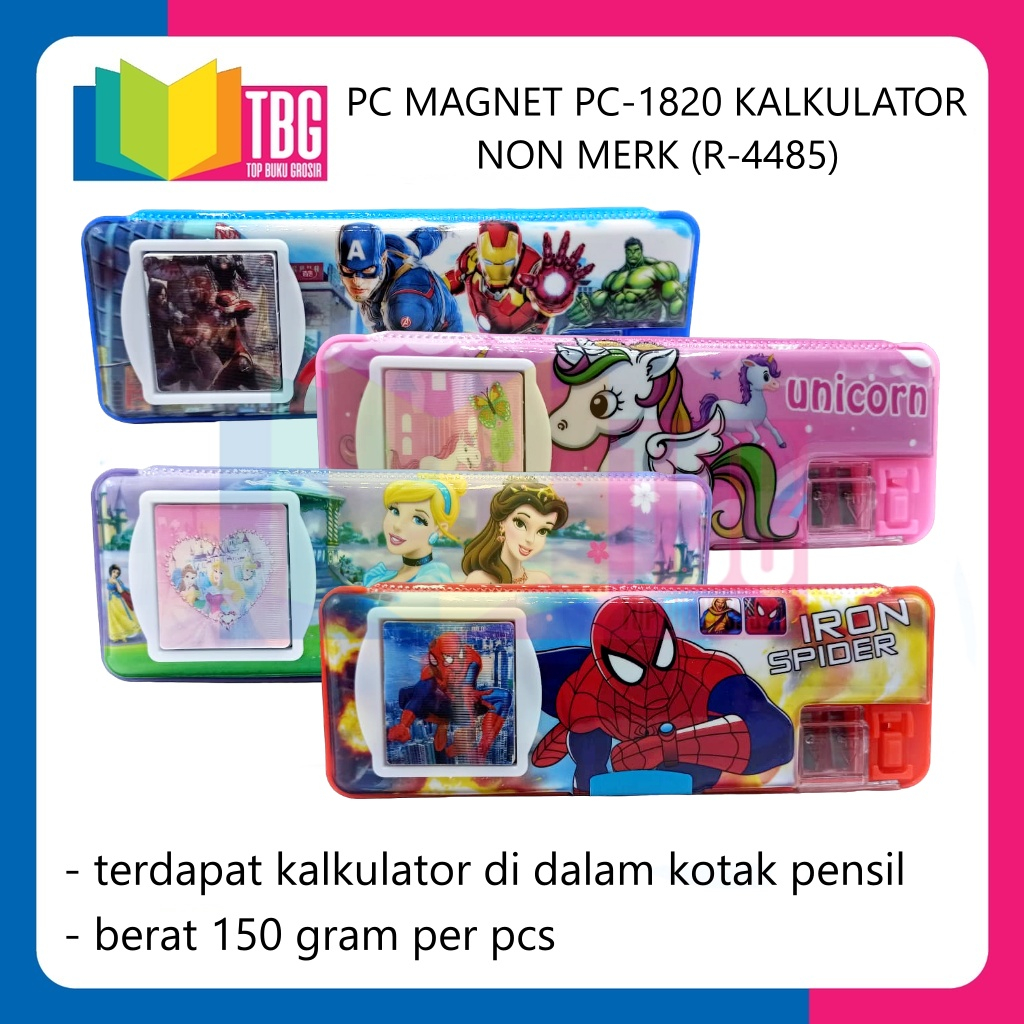 

1 PCS PENCIL CASE MAGNET PC-1820 KALKULATOR NON MERK KOTAK TEMPAT PENSIL (R-4485)