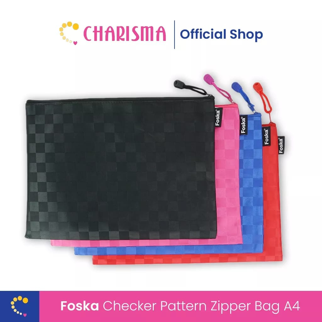 Map Sleting Zipper Bag - foska Zipper Polos Bag Map Document A4