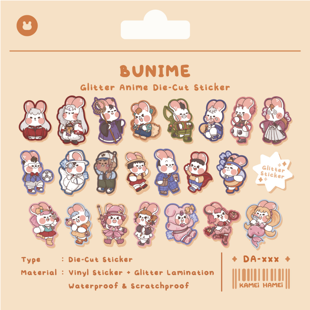 

Bunime 23.01 Series | Kamei Hamei Anime Die-Cut Sticker