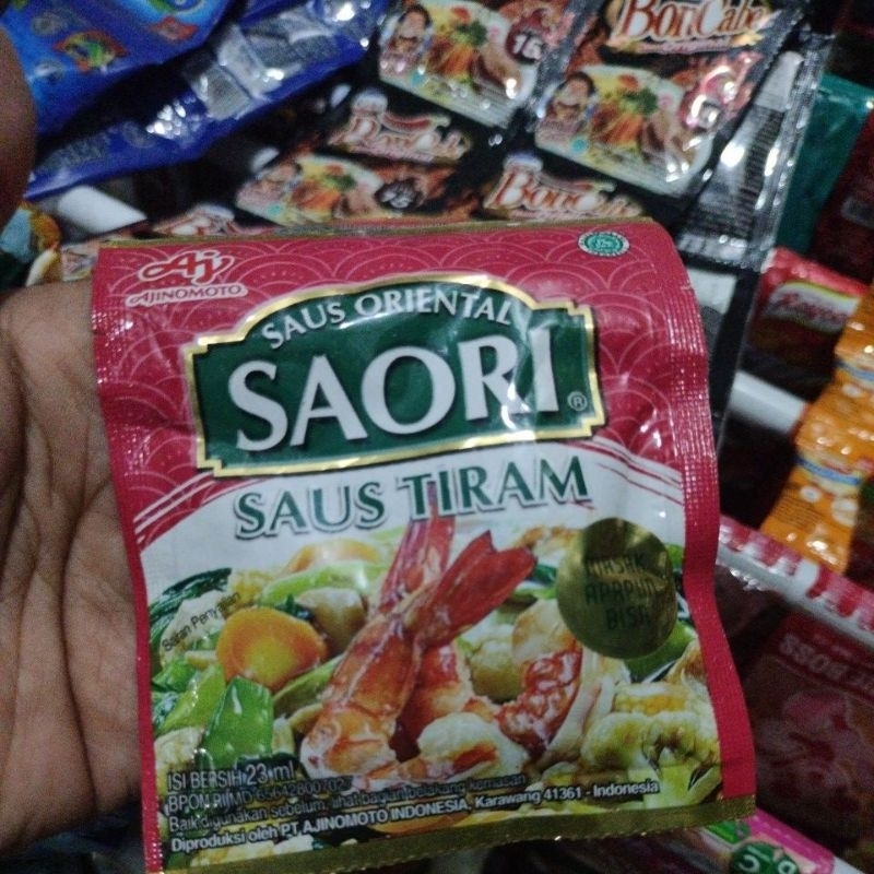 

Saori saus tiram renceng/sachet