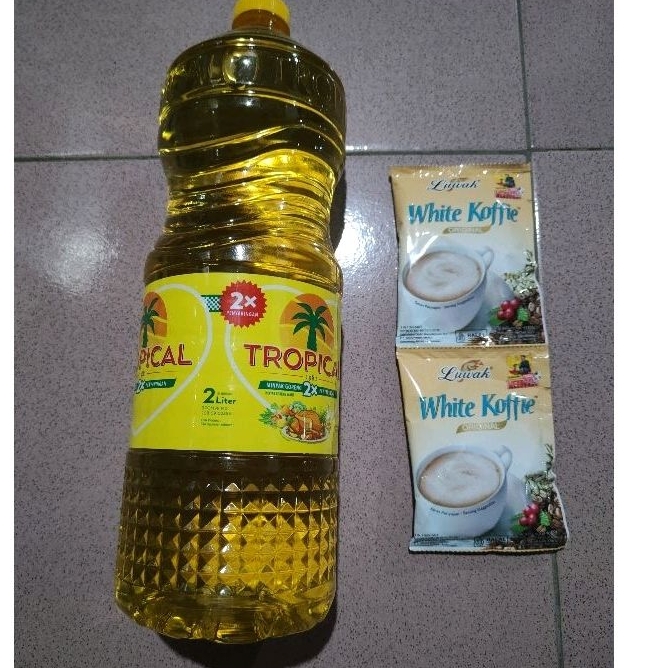 

paket minyak goreng Tropical 2L + kopi luwak