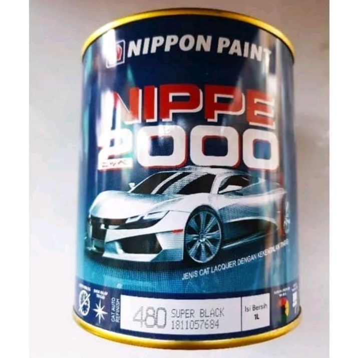 Cat Nippe 2000 Nippon Paint NP 480 warna hitam super black