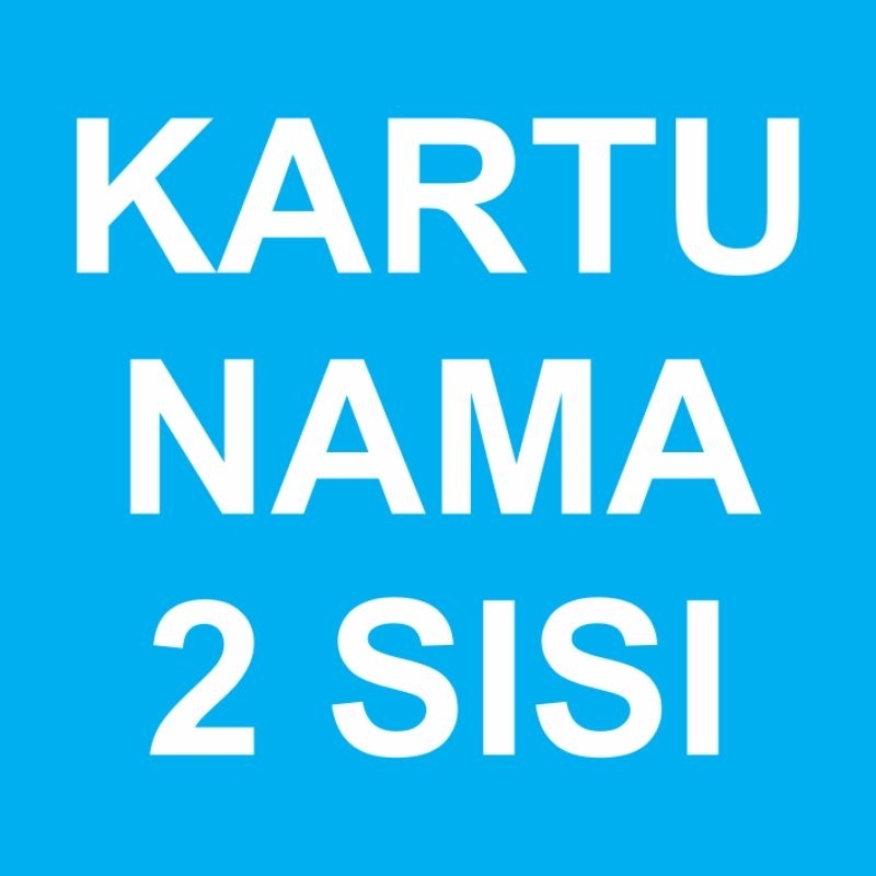 kartu nama 2 sisi