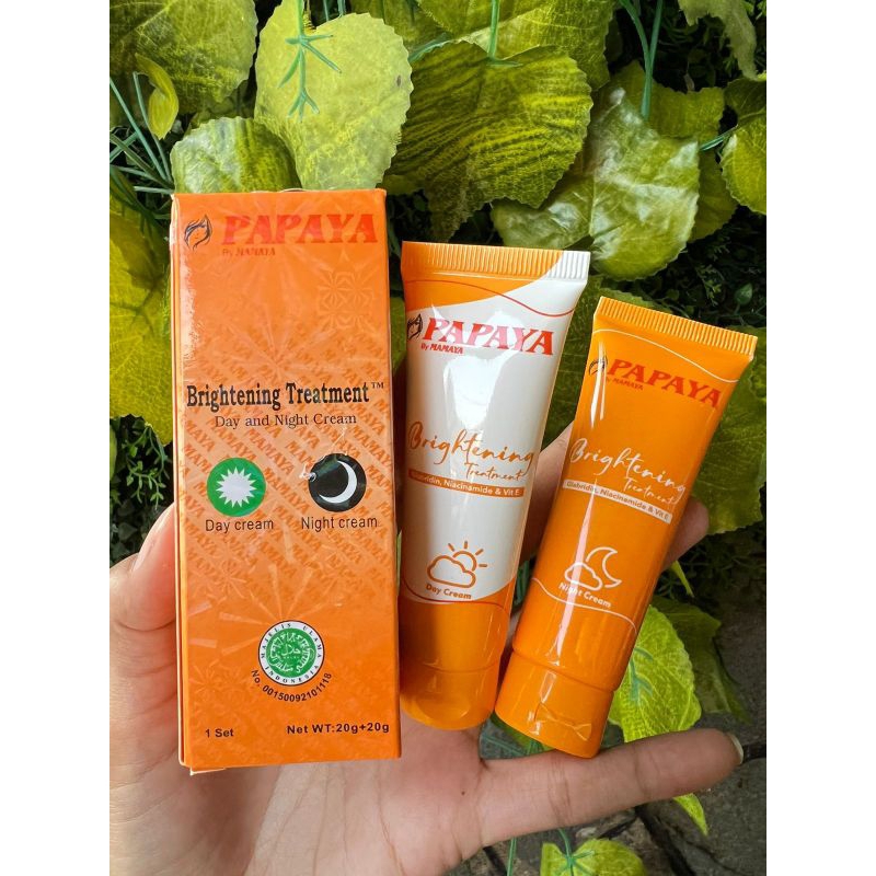Cream Siang & Malam Papaya By Mamaya Brightening Treatment