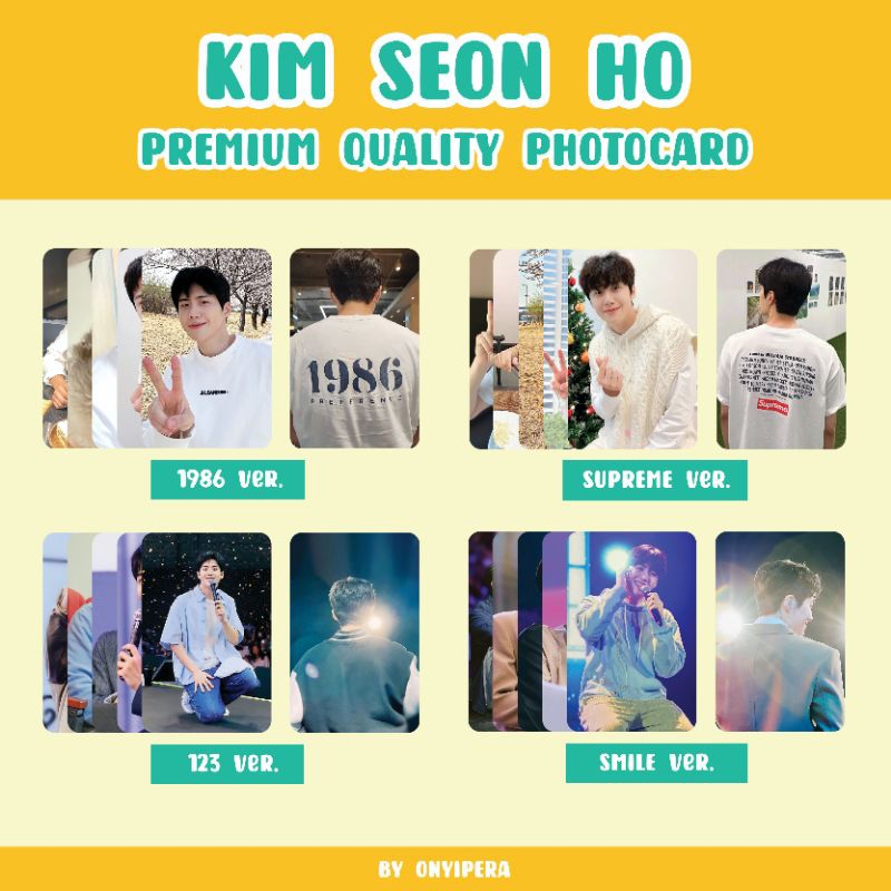 Kim Seon Ho Fanmade Photocard Set Premium Quality // Unofficial PC Kim Seonho Merchandise Fanmeeting