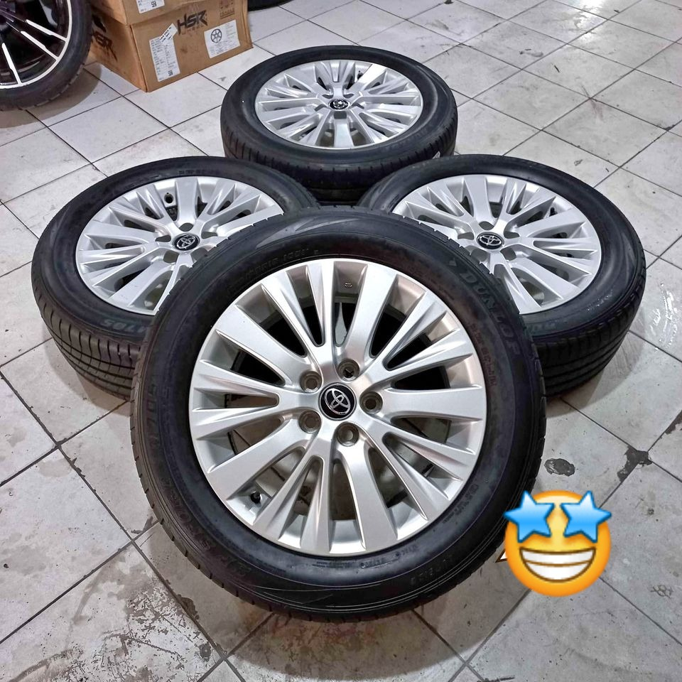 velg mobil bekas OEM ALPHART ring 18 pcd 5x114,3 plus ban 235 55 r18