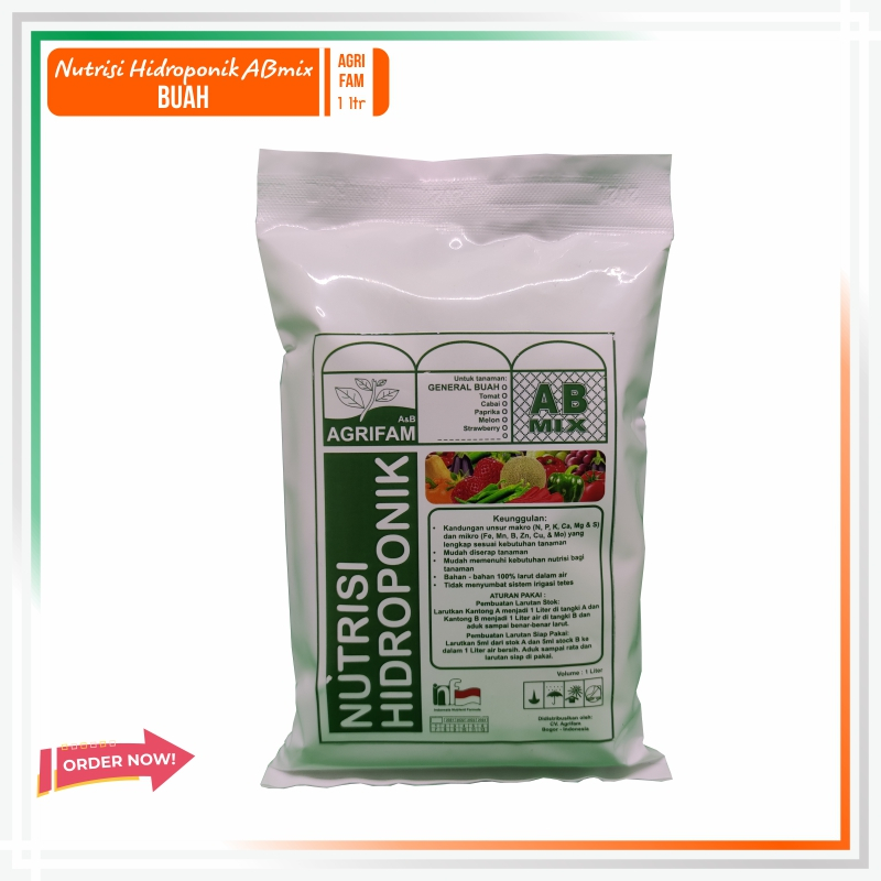 Nutrisi ab mix - ab mix hidroponik - ab mix buah 1 liter 200  liter air