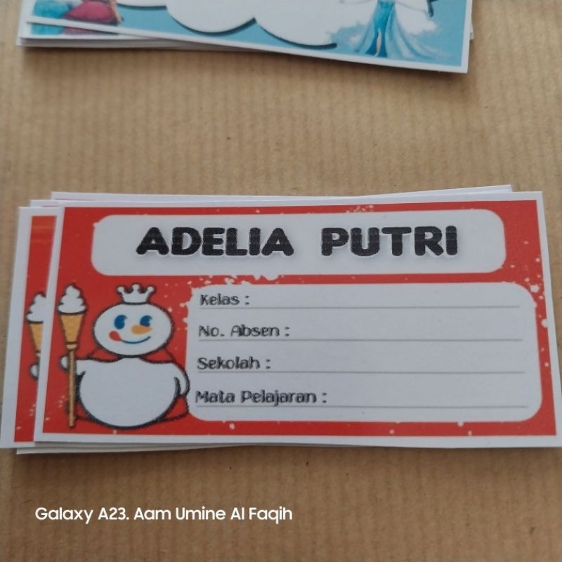

STIKER LABEL MAPEL SEKOLAH FREE CUSTOM NAMA