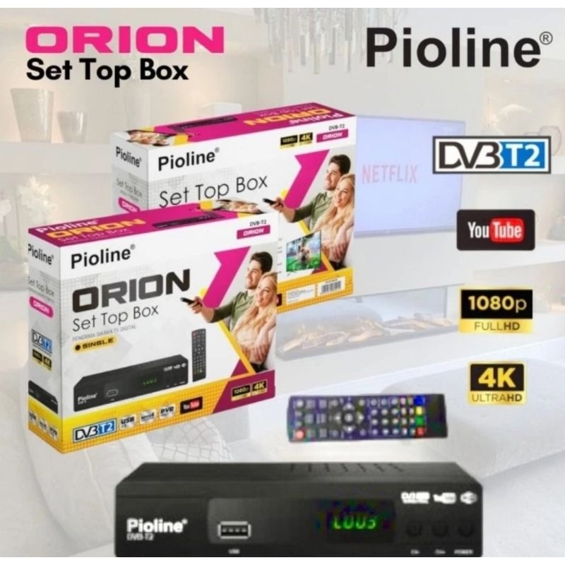STB Pioline Orion / Set Top Box Pioline Orion DVB-T2 / STB Murah Bagus Berkualitas Pioline