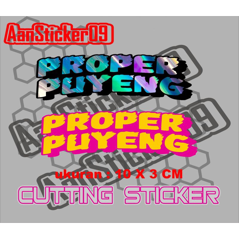 

stiker proper puyeng sticker cutting