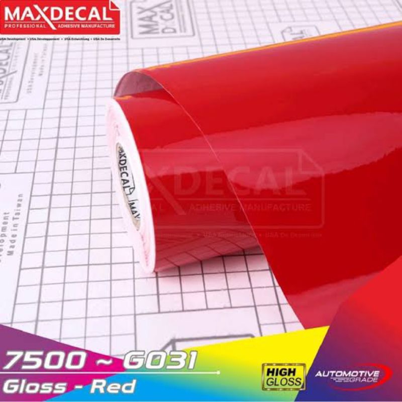 scotlite wraping - scotlite merah glossy wraping bodi motor dan mobil
