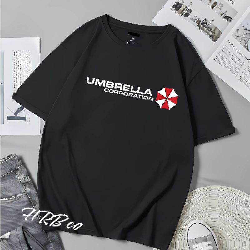 Kaos Tshirt Distro Baju Pakaian Anak Laki Laki Resident Evil Game Gaming Umbrella Corporation Usia 2