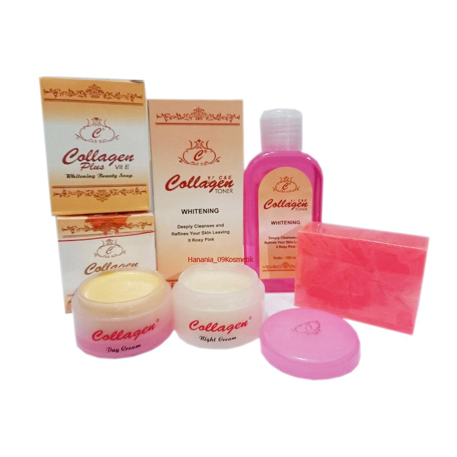 [EMKA] PAKET COLLAGEN | PAKET COLLAGEN ORIGINAL 4in1 [Cream siang malam, sabun &amp; toner]