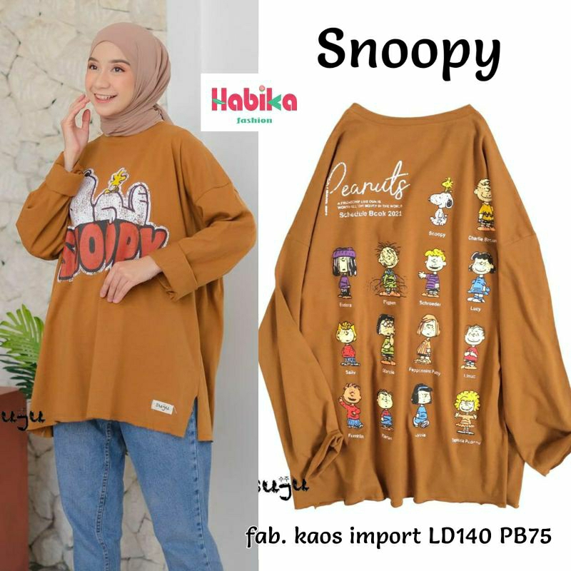 SNOOPY BLOUSE - BAHAN KAOS IMPORT