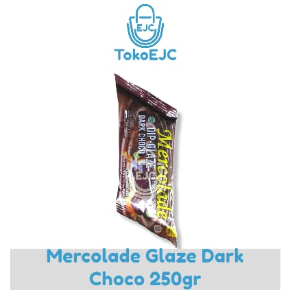 MERCOLADE DIP GLAZE 200G / TOPING DONUT / COKLAT GLAZE ALL VARIAN  KEMASAN 200G