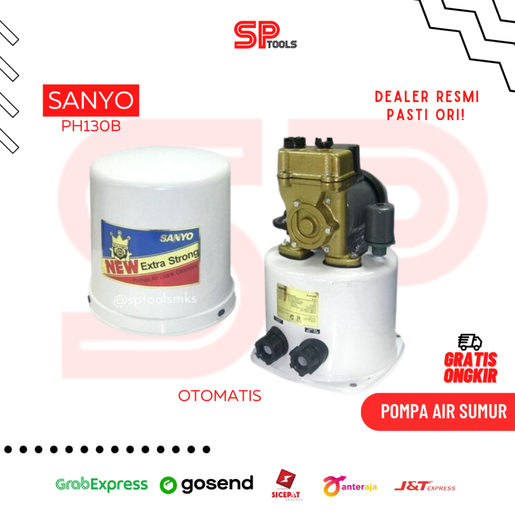 POMPA AIR SUMUR DANGKAL / DINAMO AIR OTOMATIS AUTOMATIS SANYO PH130B
