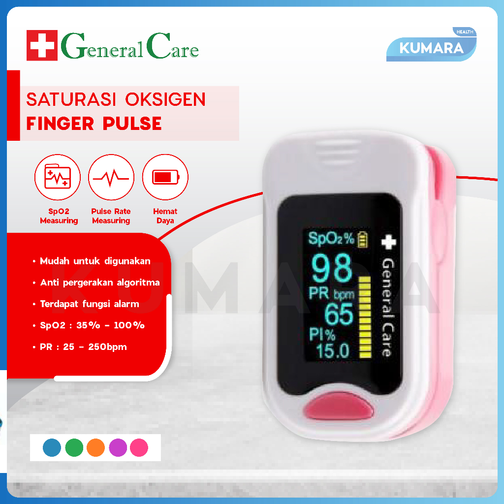 GENERAL CARE - Pulse Oximeter with PI F02T / Alat Ukur Kadar Oksigen
