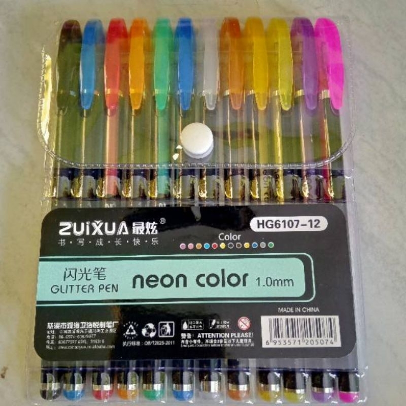 

pulpen gel warna NEON/colour pen 1 pack