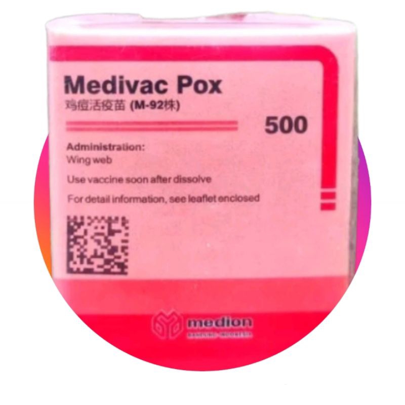 Vaksin Medivac Pox Dosis 500ekor,Obat Penyegah Penyakit Cacar