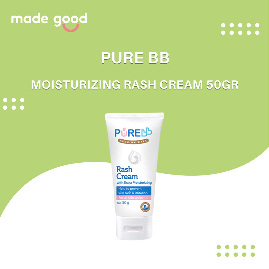 PureBB Pure Baby Moisturizing Rash Cream 50gr Krim Ruam Iritasi Popok