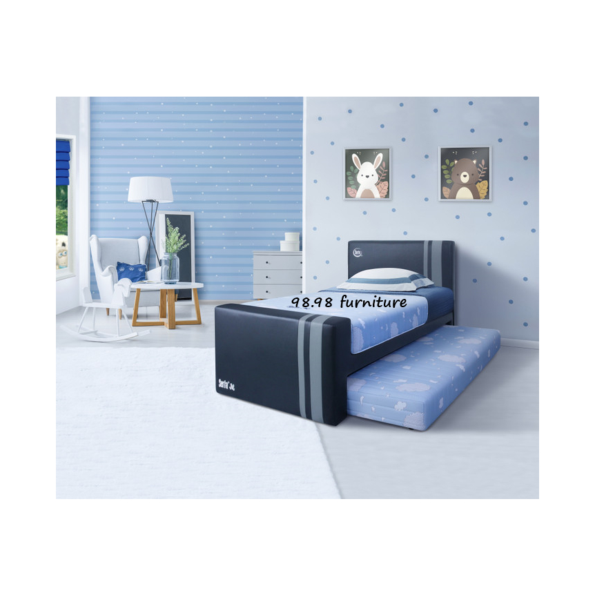 Serta Bed Dorong JR Double Bed Full Set - Firm - Garansi 15 Tahun - Medan