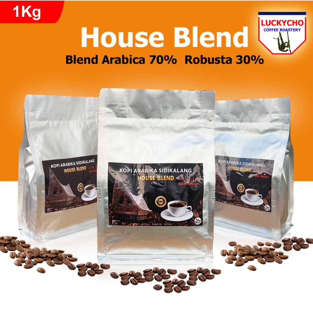 

Kopi bubuk SIDIKALANG Arabica HOUSE BLEND 1 KG