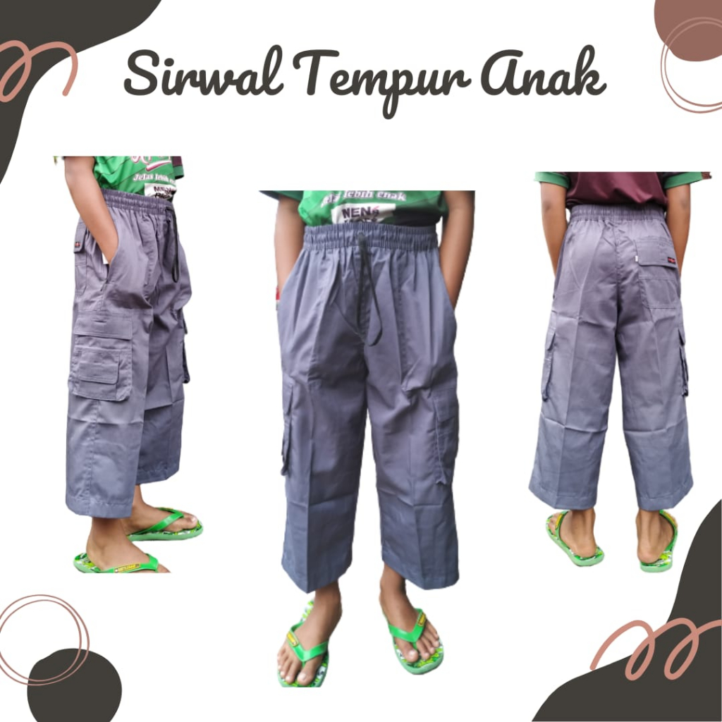 SIRWAL ANAK / SIRWAL KATUN DRILL / SIRWAL MURAH / CELANA SIRWAL ANAK