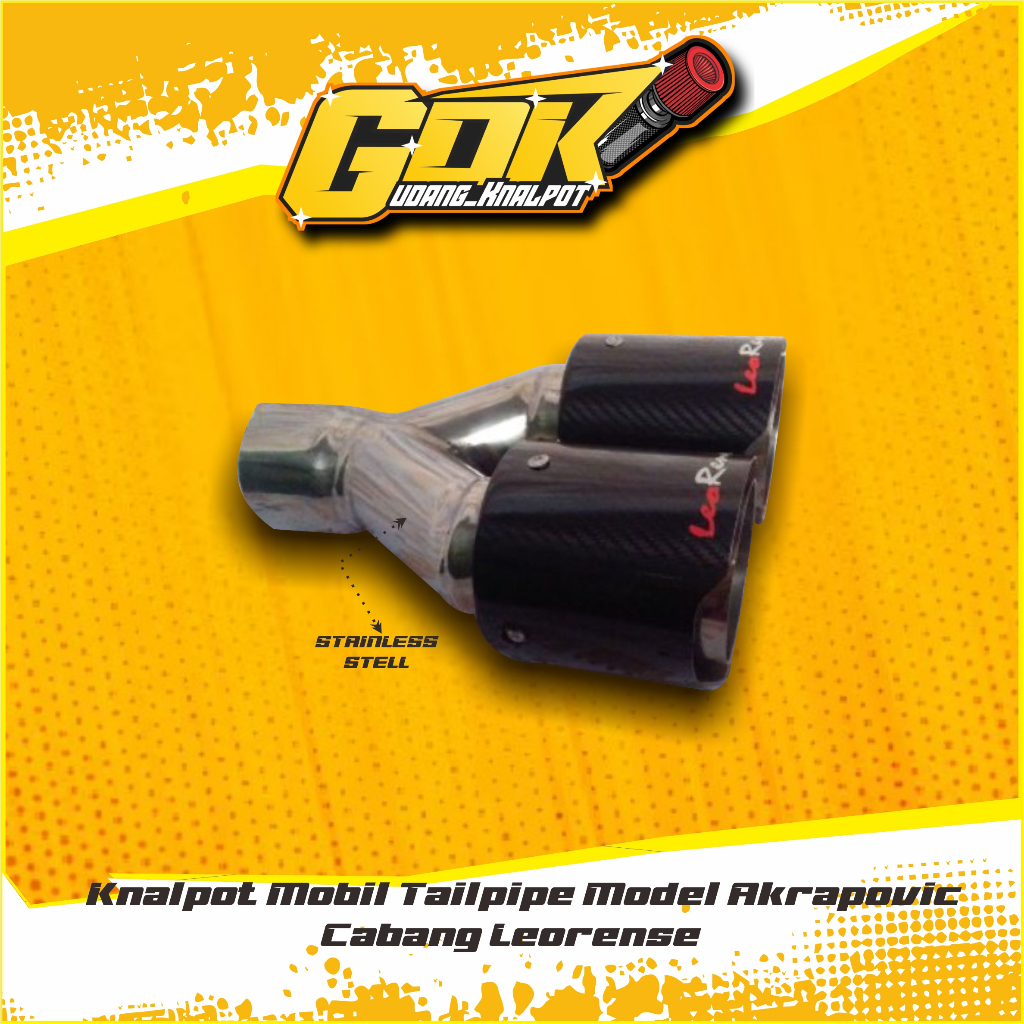 Knalpot Mobil Tailpipe Model Akrapovic Cabang Leorense - Gudang Knalpot