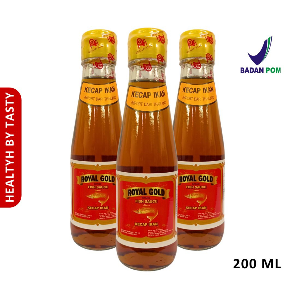 Royal Gold Fish Sauce Royal Gold Kecap Ikan Cap Ikan Merah HALAL 200 ml