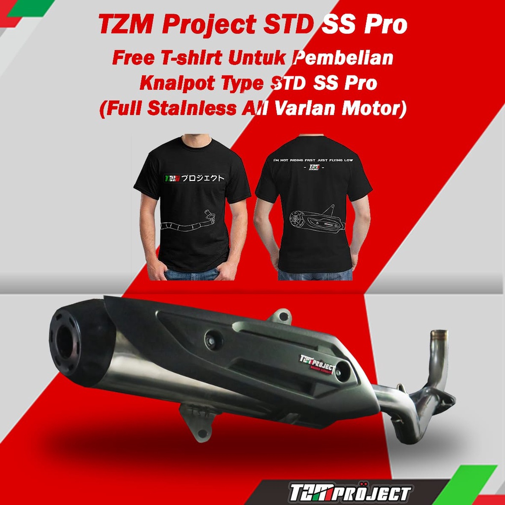 Knalpot STD SS Pro Full Package For PCX 160 By TZM Project