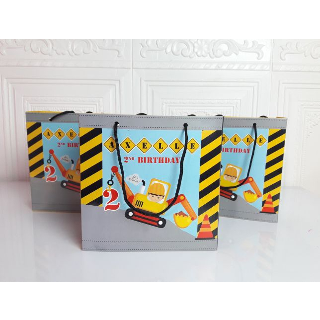paperbag excavator / paperbag custom excavator / wadah snack custom excavator