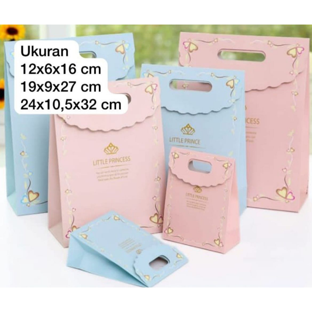 

Paper Bag Motif Little Prince & Princess uk.S (perpack isi 10pcs)