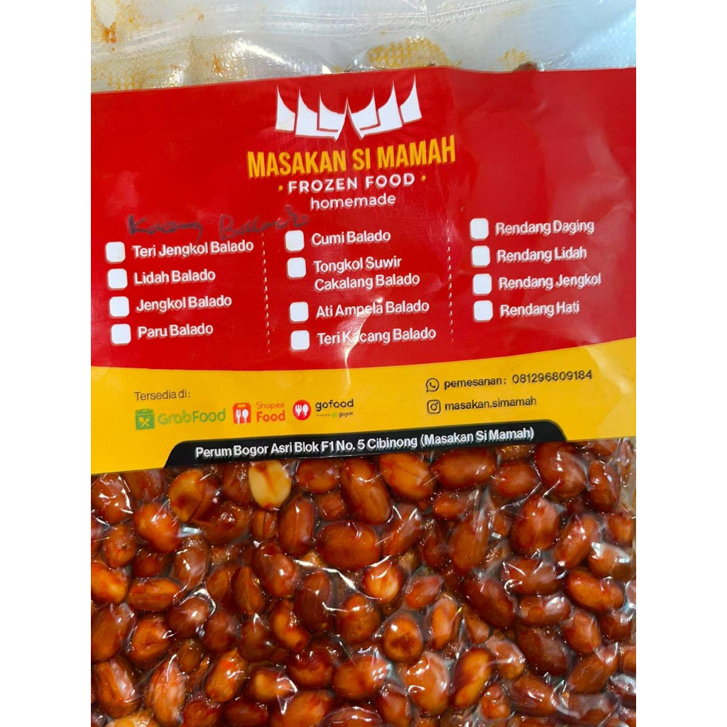 

KACANG BALADO KHAS PADANG MASAKAN SI MAMAH