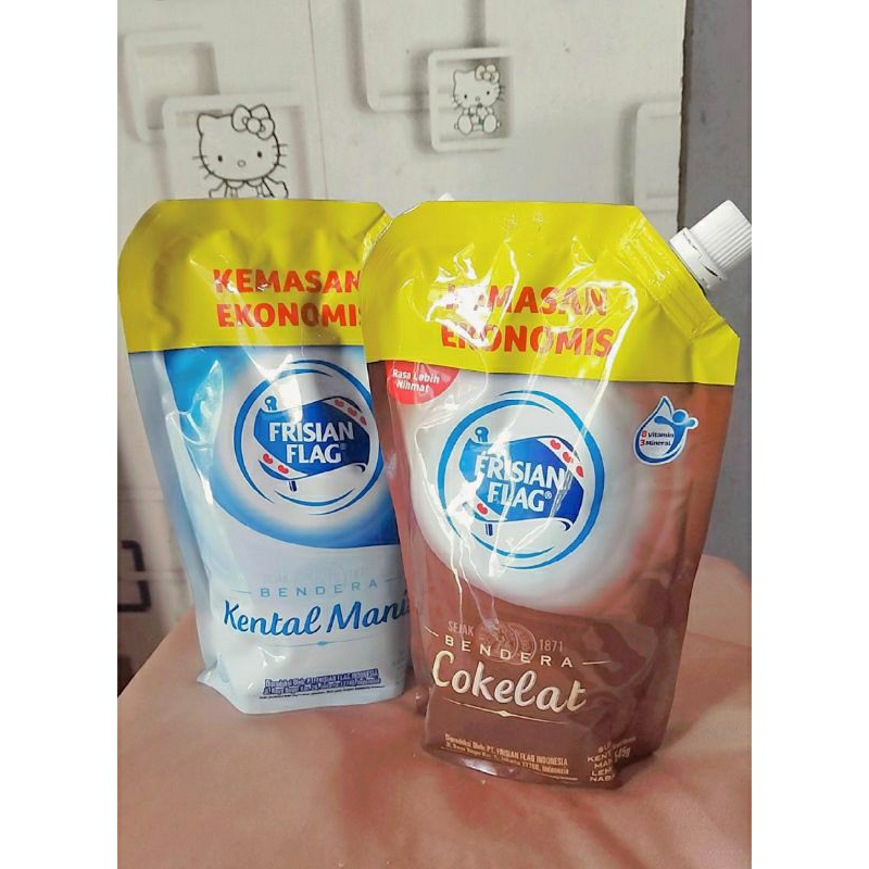 

susu frisian flag 545gram pouch putih / cokelat