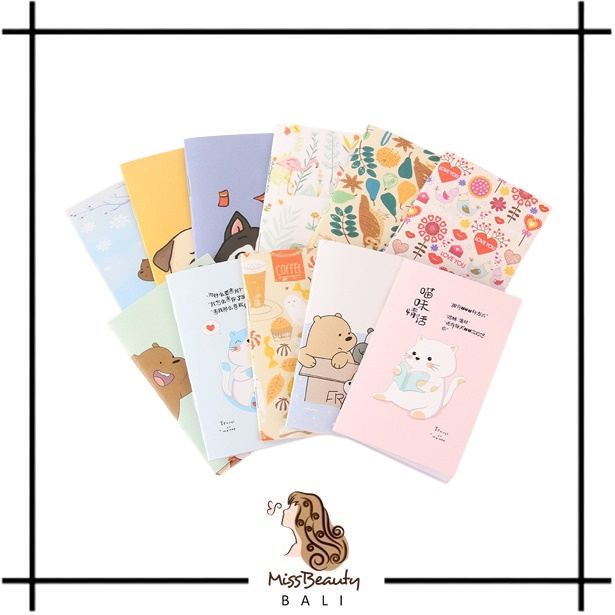 

Buku Catatan Notebook / Buku Catatan Tulis Kertas Mini Notebook Motif