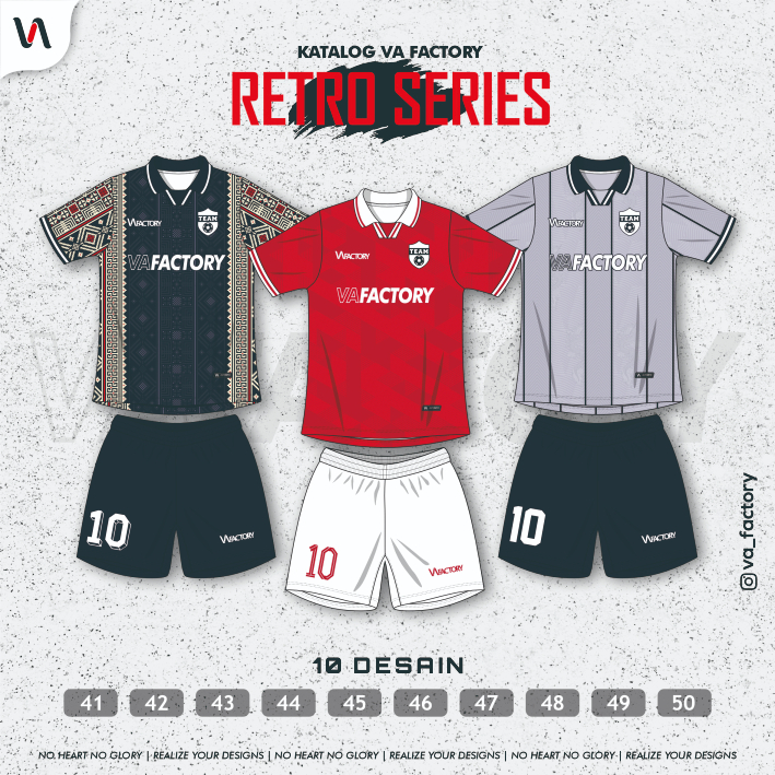 CLASSIC RETRO JERSEY FUTSAL & JERSEY SEPAK BOLA PRINTING SATUAN
